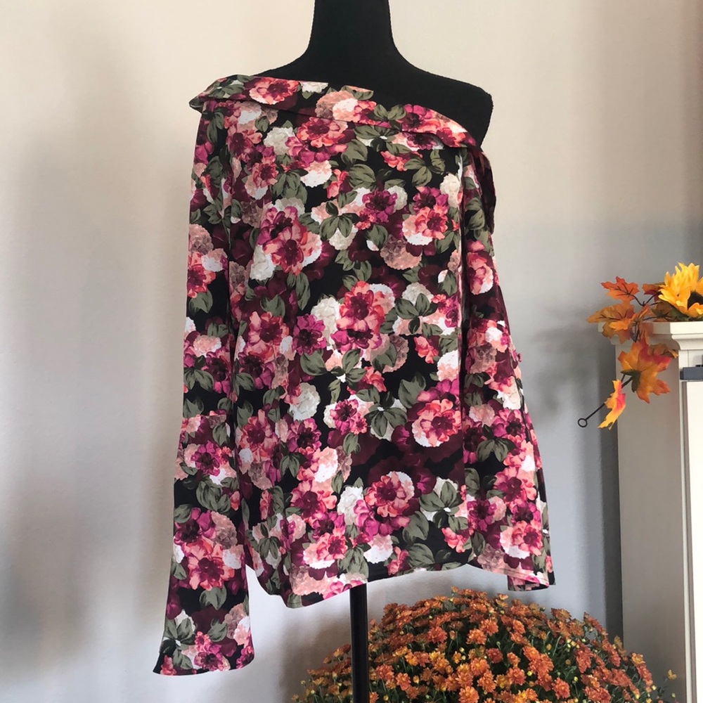 Banana Republic Floral Off Shoulder Blouse